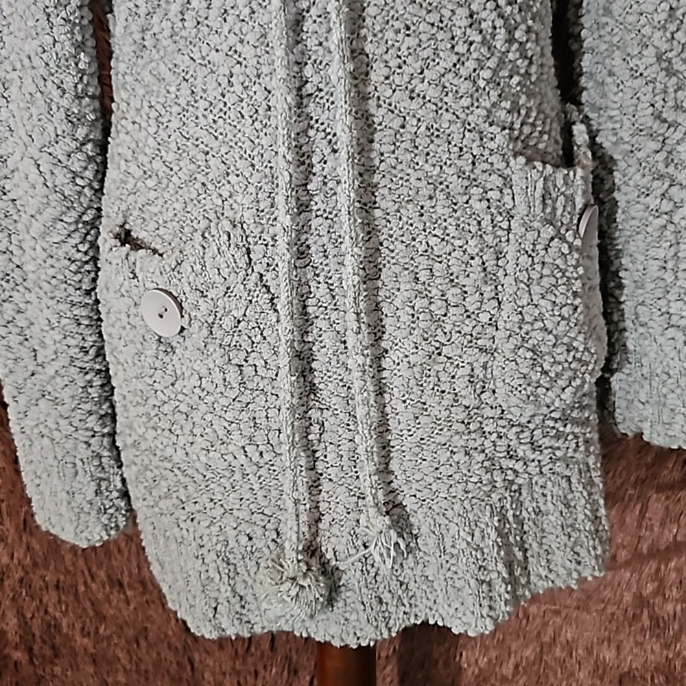 Elan Popcorn Hooded Pocket Long Pullover - Picture 3 of 8